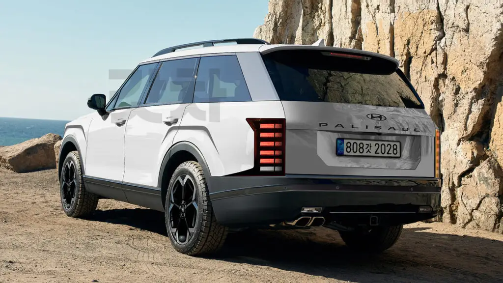 Renderizado del Hyundai Palisade 2026 tras las últimas fotos espía.