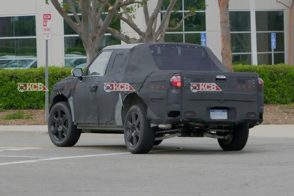 kia ev pickup ev9 test mule