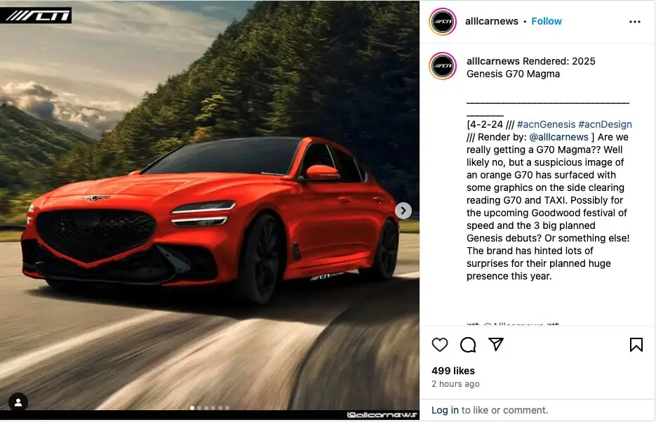 genesis g70 magma rendering allcarnews 2