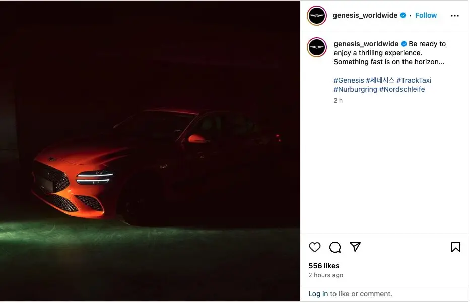 genesis g70 magma instagram