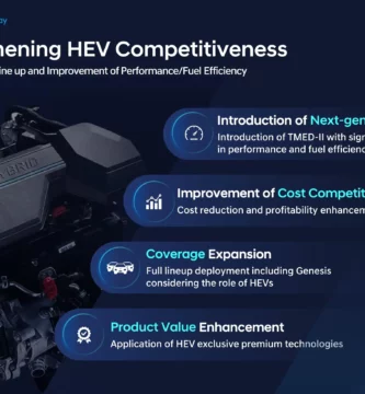 Imagen sobre competitividad y mejora de los vehículos híbridos eléctricos (HEV).