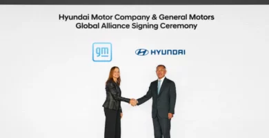 Ceremonia de alianza global entre Hyundai Motor y General Motors.