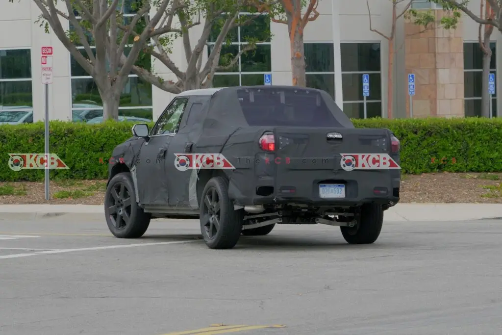 kia ev pickup ev9 test mule